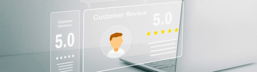 Tela com avaliação 5 estrelas no Airbnb representando reputação e aumento de diária no aluguel por temporada